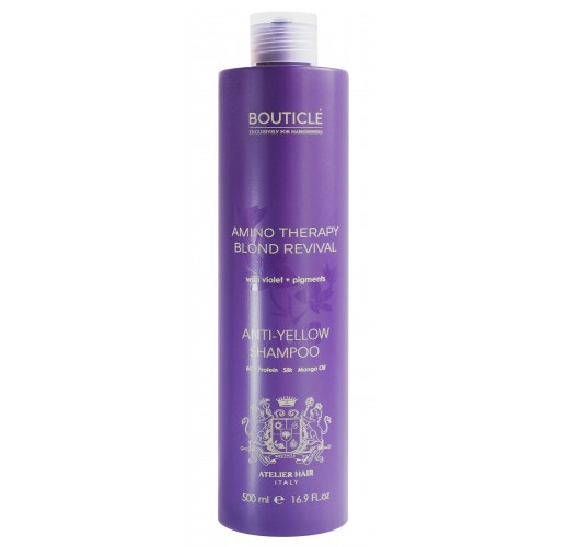 Шампунь с анти-желтым эффектом для осветленных и седых волос - “Anti-Yellow Shampoo”  500 ml