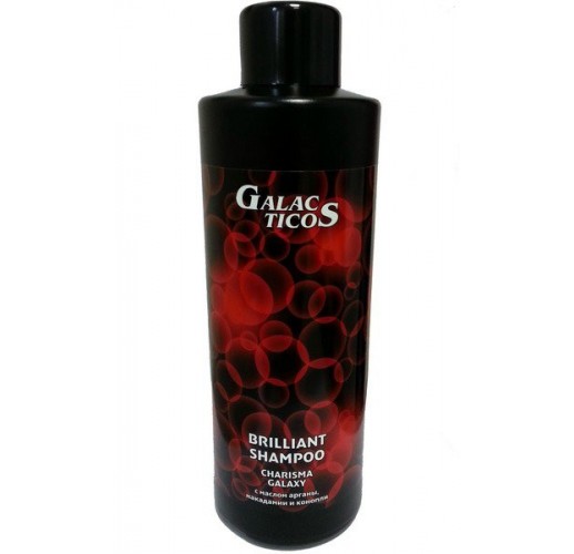 GALACTICOS - Шампунь-бриллиант для блеска, свежести  и  легкости волос с маслом арганы, макадамии и конопли 1000 мл