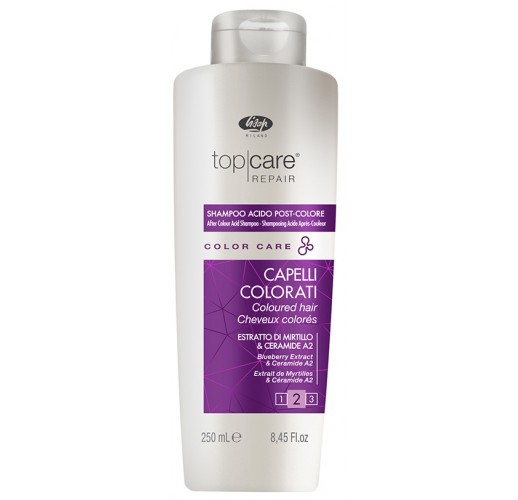 Lisap - Стабилизатор цвета — Top Care Repair Color Care After Color Acid Shampoo 250 мл