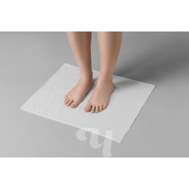 Коврик из спанлейса трехслойный, 45х45 см, белый, 1 шт/упк